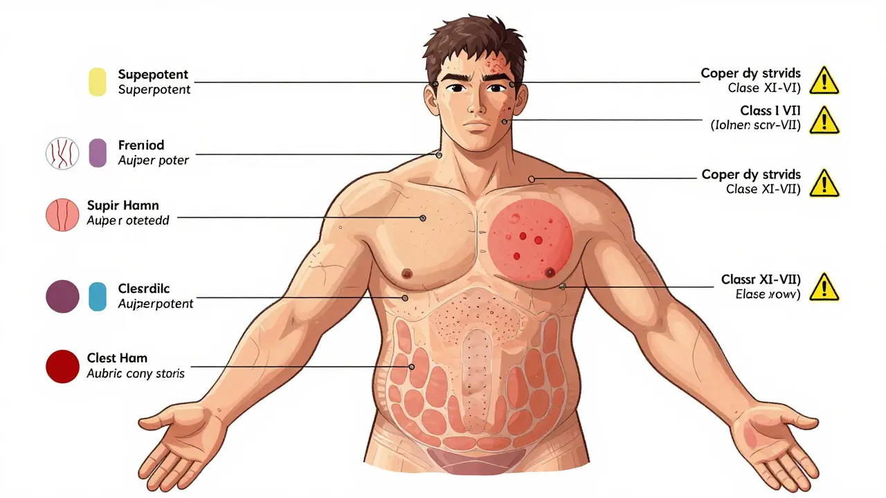 Topical Steroid Potency Chart: How to Choose the Right Strength and Avoid Skin Damage